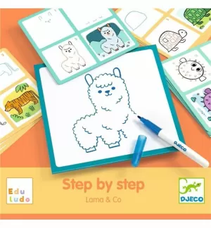 Eduludo Step By Step Llama Djeco