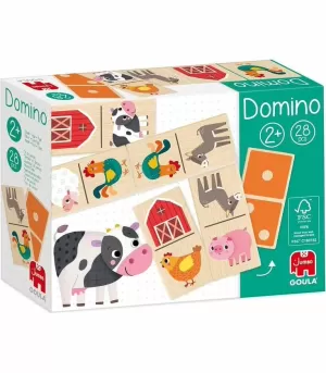 Domino Reversible Madera Granja Goula