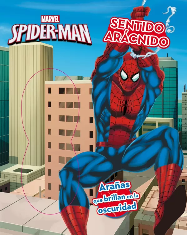 SPIDERMAN. SENTIDO ARÁCNIDO. CON ARAÑAS QUE BRILLAN EN LA OSCURIDAD.  MARVEL. Comprar libro