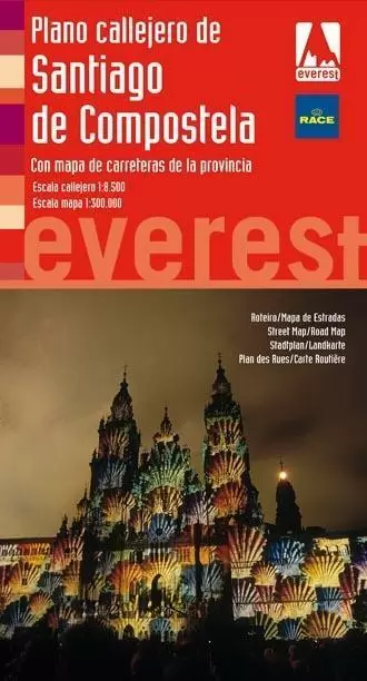 Plano Callejero De Santiago De Compostela Cartografia Everest Comprar Libro